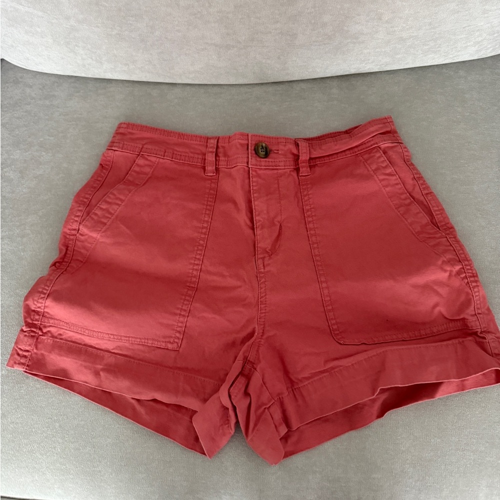 a new day Women's High Waist Red Shorts